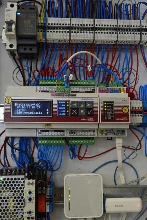 Connected control cabinet