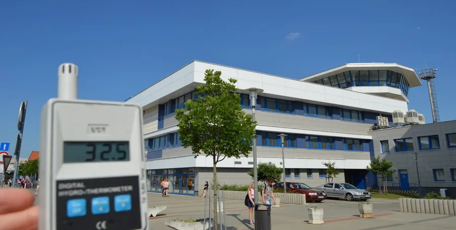Temperature measurement at Trnava station